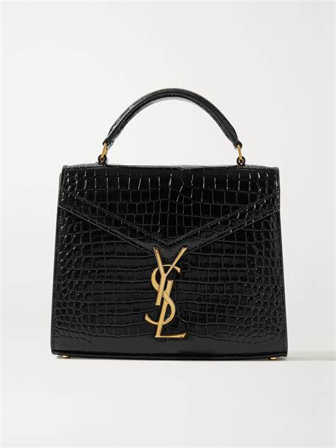 ysl black bag crocodile|cassandra bag ysl.